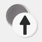 Pfeil-nach-Symbol Magnet (Vorderseite/Rückseite)