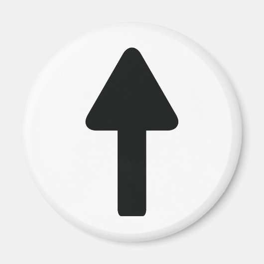 Pfeil-nach-Symbol Magnet (Vorne)