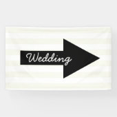 Pfeil-Pointing-Banner für die richtige Hochzeitsst Banner (Horizontal)