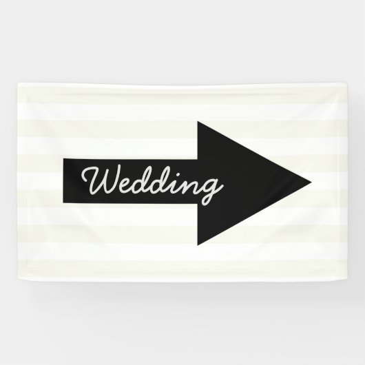 Pfeil-Pointing-Banner für die richtige Hochzeitsst Banner (Horizontal)