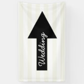 Pfeil-Pointing-Banner für die richtige Hochzeitsst Banner (Vertikal)