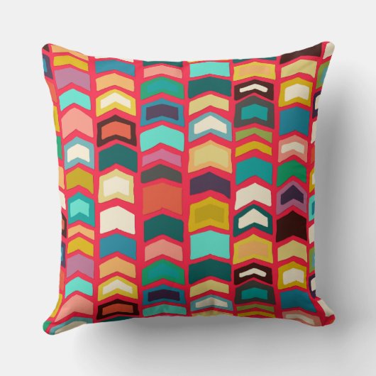 Pfeil-Pop rot Kissen (Rückseite)