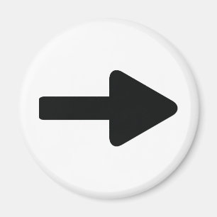 Pfeil rechts schwarz magnet