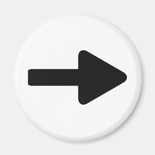 Pfeil rechts schwarz magnet (Vorne)