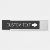 Pfeil Richtung Zeichen mit benutzerdefiniertem Tex Türschild (Vorderseite )