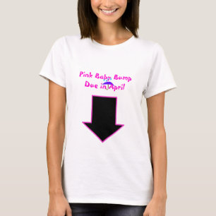 Pfeil, rosa Baby-Stoß passend im April T-Shirt