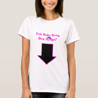 Pfeil, rosa Baby-Stoß passend im April T-Shirt