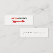 Pfeil / rot mini visitenkarte (Vorne/Hinten)