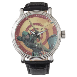 Pfeil   Rot-Pfeil-Brände von der Dachdecke Armbanduhr