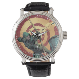 Pfeil | Rot-Pfeil-Brände von der Dachdecke Armbanduhr