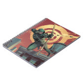 Pfeil | Rot-Pfeil-Brände von der Dachdecke Notizblock (Linke Seite)