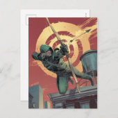 Pfeil | Rot-Pfeil-Brände von der Dachdecke Postkarte (Vorne/Hinten)