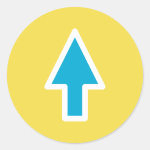Pfeil Runder Aufkleber