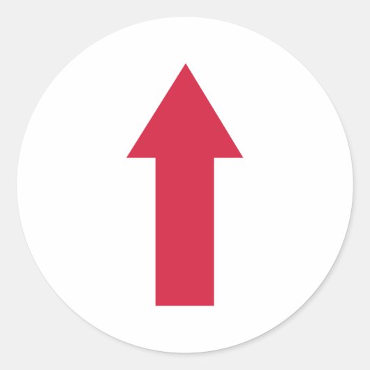 Pfeil Runder Aufkleber (Vorderseite)