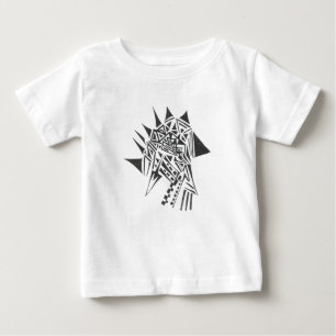 Pfeil Schwarz Weiß Abstrakte Stammes-Tätowierungsk Baby T-shirt