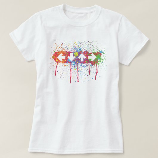 Pfeil-Spritzer T-Shirt (Design vorne)