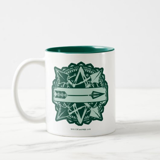 Pfeil | Starling City Arrow Abzeichen Zweifarbige Tasse (Links)