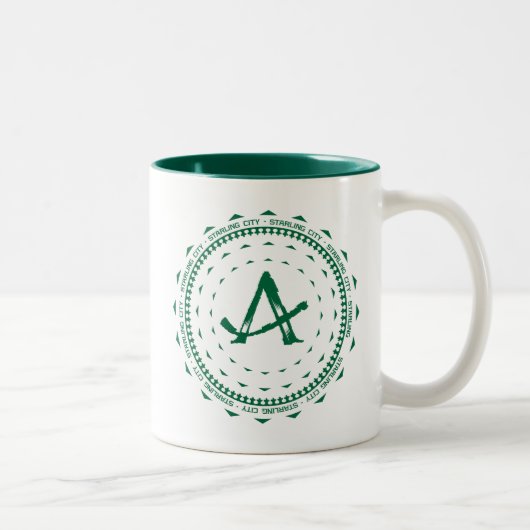 Pfeil | Starling City Arrow-Logo Zweifarbige Tasse (Rechts)