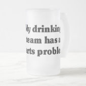 Pfeil-Team Mattglas Bierglas (VorderseiteRechts)