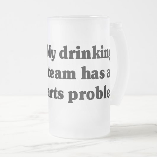 Pfeil-Team Mattglas Bierglas (VorderseiteRechts)