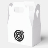 Pfeil traf ein rundes Ziel Bevorzugte Felder Geschenkschachtel (Geöffnet)