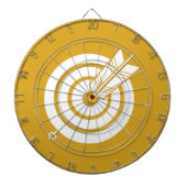 Pfeil traf ein rundes Ziel Dartscheibe (vorne)