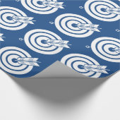 Pfeil traf ein rundes Ziel Geschenkpapier (Ecke)
