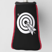 Pfeil traf ein rundes Ziel Golf Head Covers Golf Headcover (Rotieren 90)