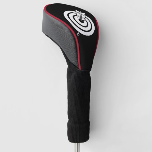 Pfeil traf ein rundes Ziel Golf Head Covers Headcover (angewinkelt)