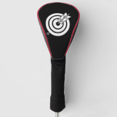 Pfeil traf ein rundes Ziel Golf Head Covers Headcover (Vorderseite)
