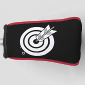 Pfeil traf ein rundes Ziel Golf Head Covers Headcover (Vorderseite)