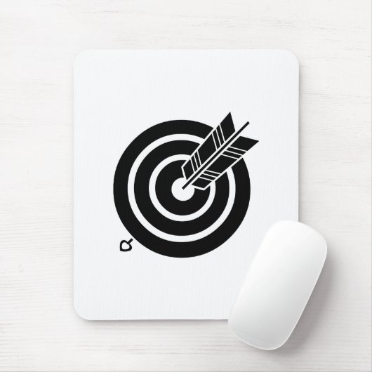 Pfeil traf ein rundes Ziel-Maus-Pads Mousepad (Mit Mouse)