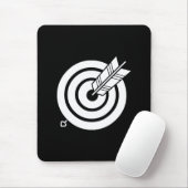 Pfeil traf ein rundes Ziel-Maus-Pads Mousepad (Mit Mouse)