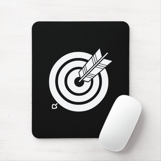 Pfeil traf ein rundes Ziel-Maus-Pads Mousepad (Mit Mouse)