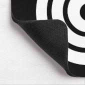 Pfeil traf ein rundes Ziel Mousepad (Ecke)