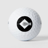 Pfeil traf Ziel Golfbälle (Vorderseite)