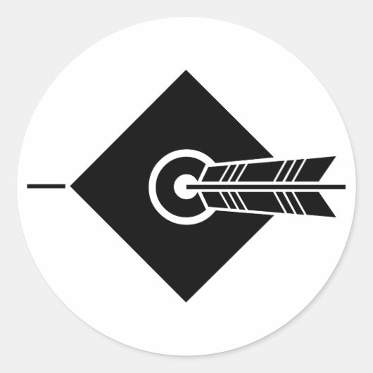 Pfeil traf Ziel Sticker & Labels (Vorderseite)