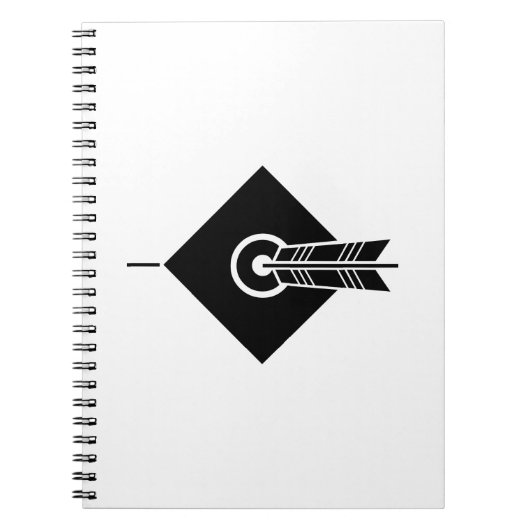 Pfeil traf Zielnotebooks & Journals Notizblock (Vorderseite)