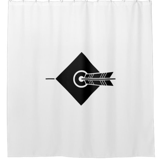 Pfeil treffen Ziel Duschvorhänge Duschvorhang (Vorderseite)