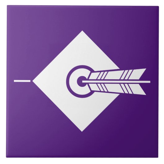 Pfeil-Trefferziel Dekorative Tiles Fliese (Vorderseite)