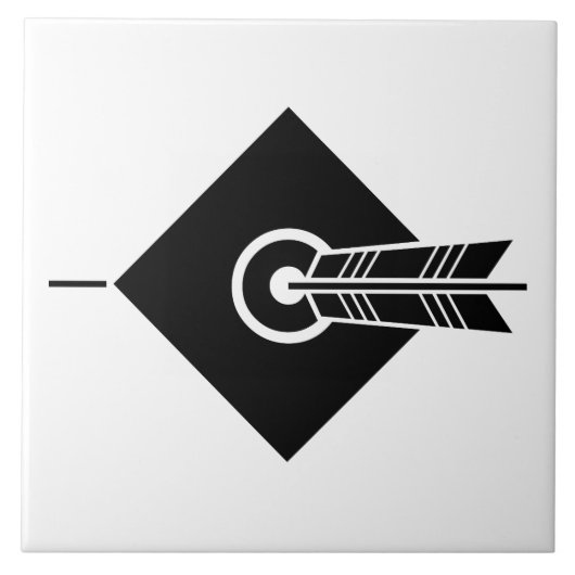 Pfeil-Trefferziel Dekorative Tiles Fliese (Vorderseite)