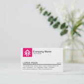 Pfeil über die Farbtafel - Neon Red Visitenkarte (Stehend Vorderseite)