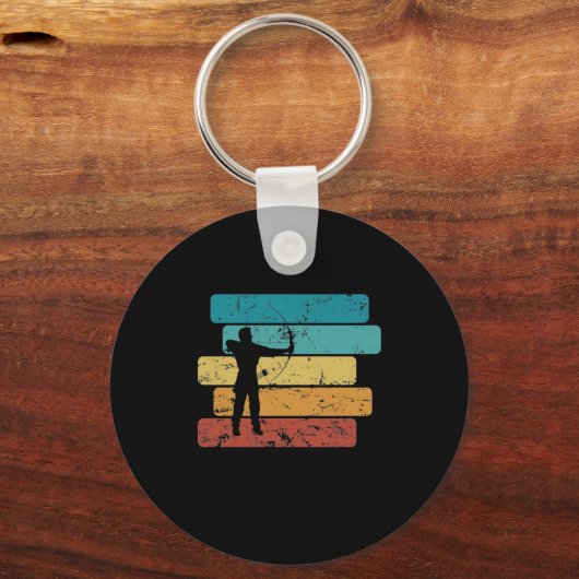 Pfeil und Bogen Bogenschießen Schlüsselanhänger (Vorderseite)