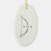 Pfeil und Bogen Keramikornament (Rechts)