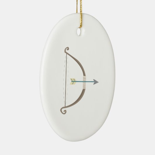 Pfeil und Bogen Keramikornament (Rechts)
