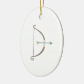 Pfeil und Bogen Keramikornament (Links)