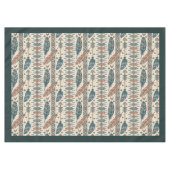 Pfeil- und Federdrucktablett - Tribal-Stil Tischdecke (Vorderseite (Horizontal))