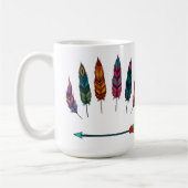 Pfeil und Federn Kaffeetasse (Links)
