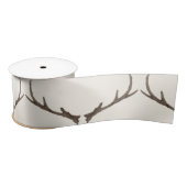 Pfeil und Geweih-rustikale schicke Creme u. Blau Satinband (Spule)