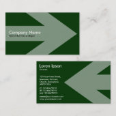 Pfeil v2 - Dunkelgrün Visitenkarte (Vorne/Hinten)